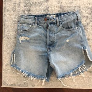 Free people denim shorts